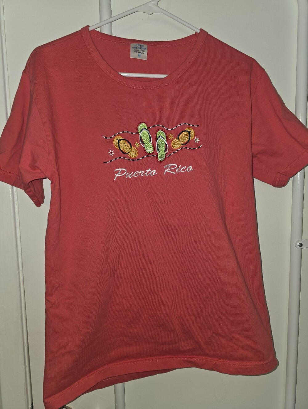Puerto Rico Red Graphic Tee - Womens Casual Shirt
